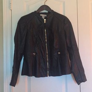 HM Black leather jacket